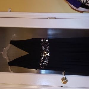 Ladies black evening dress